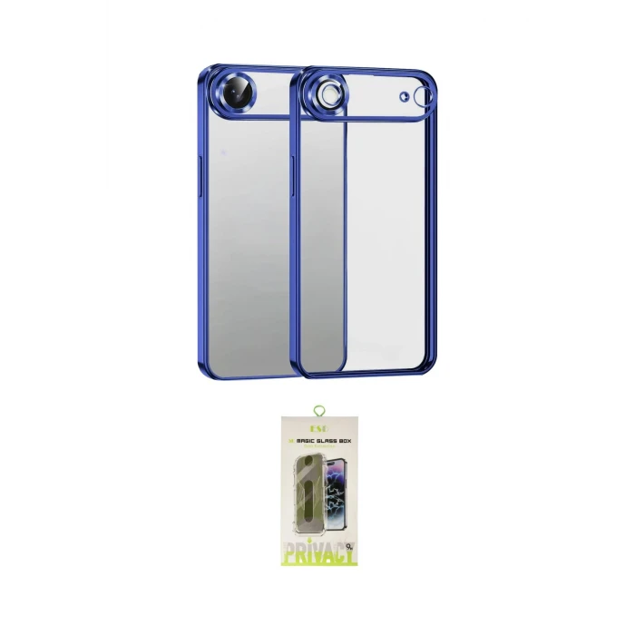 ieg™ iPhone 17 Air Kılıf Vadi Minimal - Siyah Joko Magic 5D Hayalet Cam