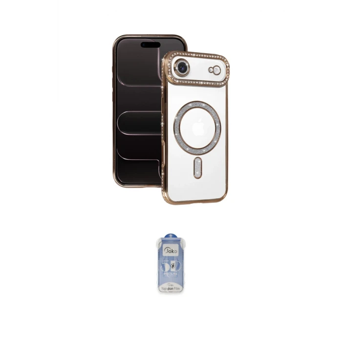 ieg™ iPhone 17 Air Kılıf Zirve Doku Prime - Siyah Joko Magic 5D Cam
