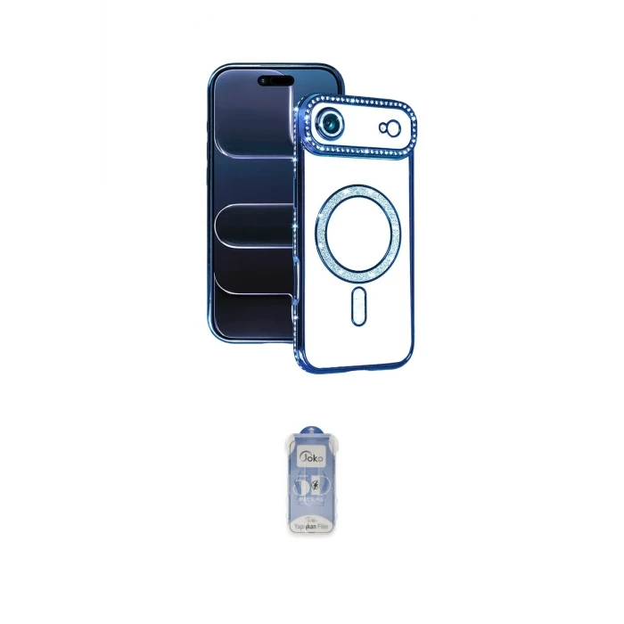 ieg™ iPhone 17 Air Kılıf Zirve Doku Prime - Siyah Joko Magic 5D Cam