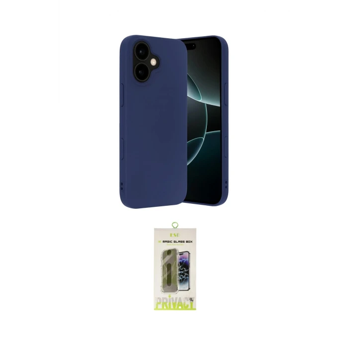 ieg™ iPhone 17 Kılıf Ahenk Serisi - Siyah Joko Magic 5D Hayalet Cam