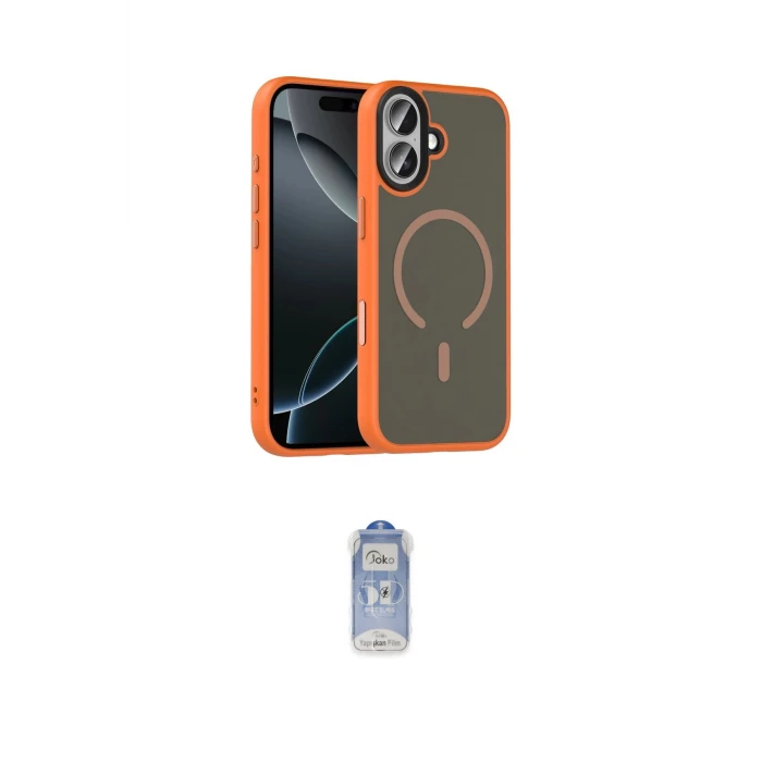 ieg™ iPhone 17 Kılıf Doruk Form Serisi - Siyah Joko Magic 5D Cam