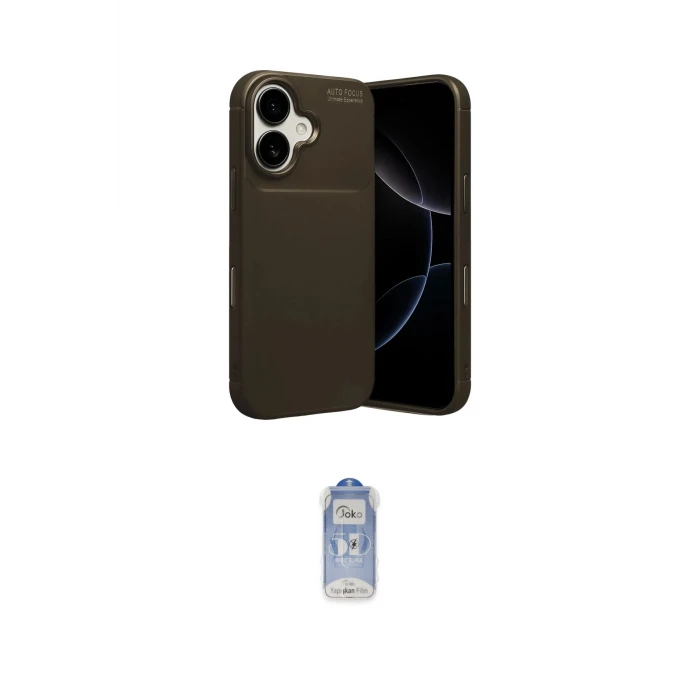 ieg™ iPhone 17 Kılıf Eksen Form Prime - Siyah Joko Magic 5D Cam