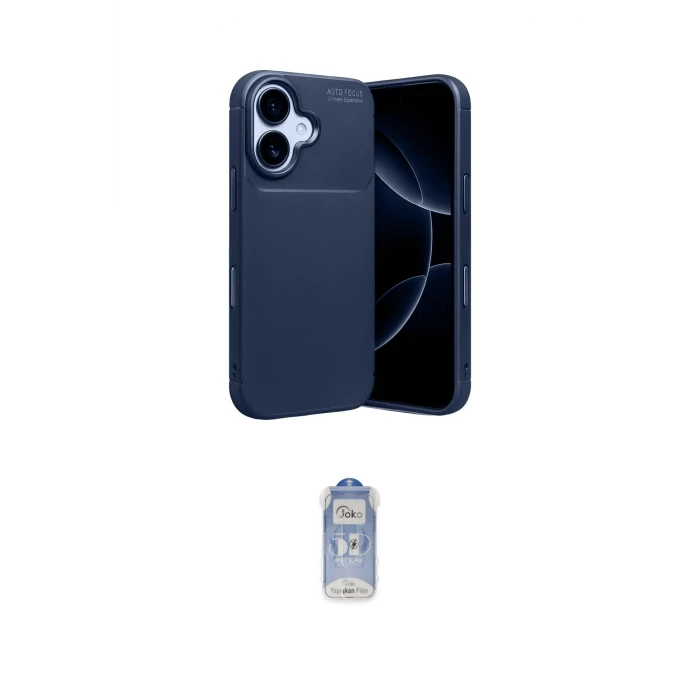 ieg™ iPhone 17 Kılıf Eksen Form Prime - Siyah Joko Magic 5D Cam