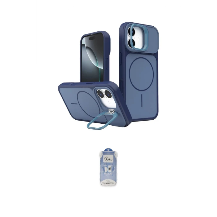 ieg™ iPhone 17 Kılıf İz Modern Prime - Siyah Joko Magic 5D Cam