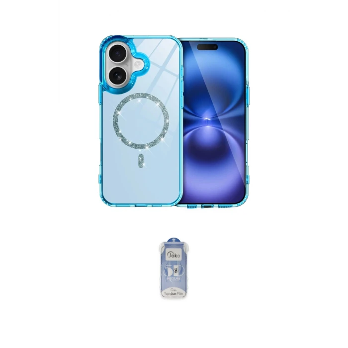 ieg™ iPhone 17 Kılıf Kıvılcım Form Prime - Siyah Joko Magic 5D Cam