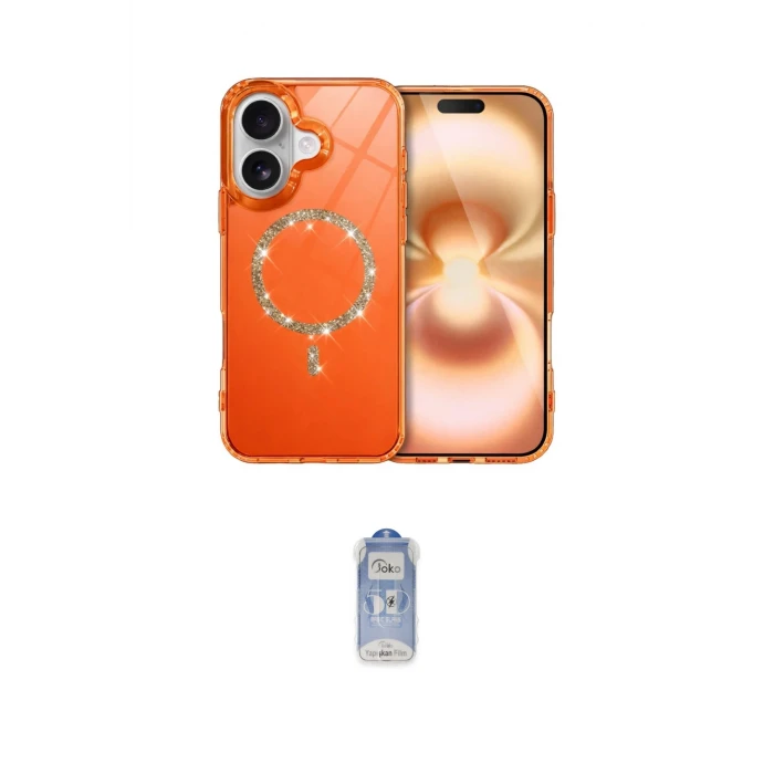 ieg™ iPhone 17 Kılıf Kıvılcım Form Prime - Siyah Joko Magic 5D Cam