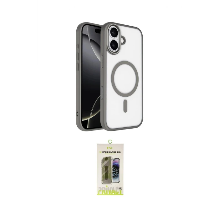 ieg™ iPhone 17 Kılıf Kıvılcım Prime - Siyah Joko Magic 5D Hayalet Cam