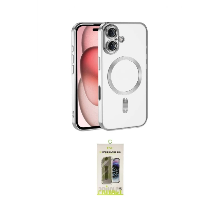 ieg™ iPhone 17 Kılıf Nova Işık Özel Seri - Siyah Joko Magic 5D Hayalet Cam