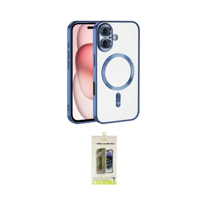 ieg™ iPhone 17 Kılıf Nova Işık Özel Seri - Siyah Joko Magic 5D Hayalet Cam