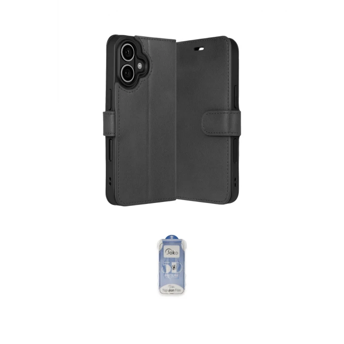 ieg™ iPhone 17 Kılıf Siluet Işık Serisi - Siyah Joko Magic 5D Cam