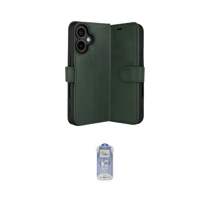 ieg™ iPhone 17 Kılıf Siluet Işık Serisi - Siyah Joko Magic 5D Cam