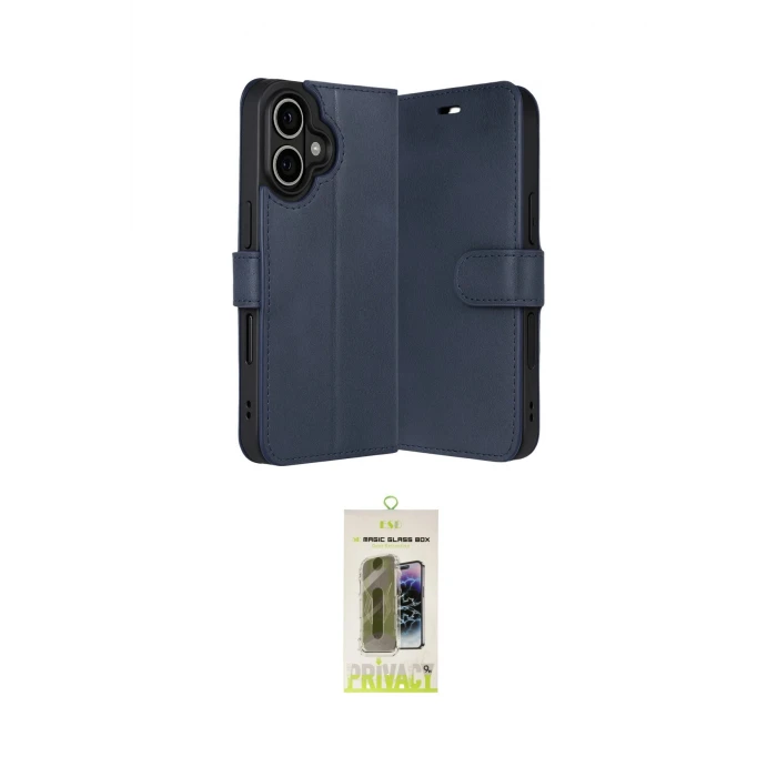 ieg™ iPhone 17 Kılıf Siluet Işık Serisi - Siyah Joko Magic 5D Hayalet Cam