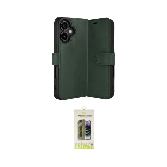 ieg™ iPhone 17 Kılıf Siluet Işık Serisi - Siyah Joko Magic 5D Hayalet Cam