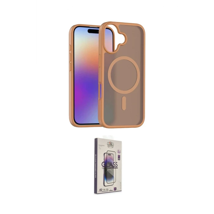 ieg™ iPhone 17 Kılıf Siluet Minimal Prime - Siyah Bilvis 3D Cam Ekran Koruyucu