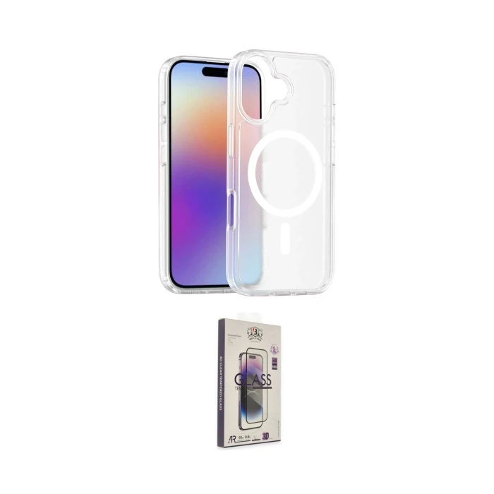 ieg™ iPhone 17 Kılıf Siluet Minimal Prime - Siyah Bilvis 3D Cam Ekran Koruyucu