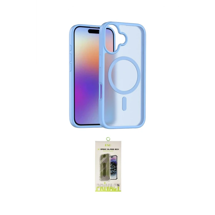 ieg™ iPhone 17 Kılıf Siluet Minimal Prime - Siyah Joko Magic 5D Hayalet Cam