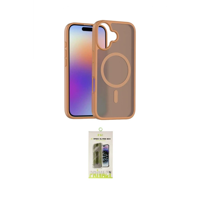 ieg™ iPhone 17 Kılıf Siluet Minimal Prime - Siyah Joko Magic 5D Hayalet Cam