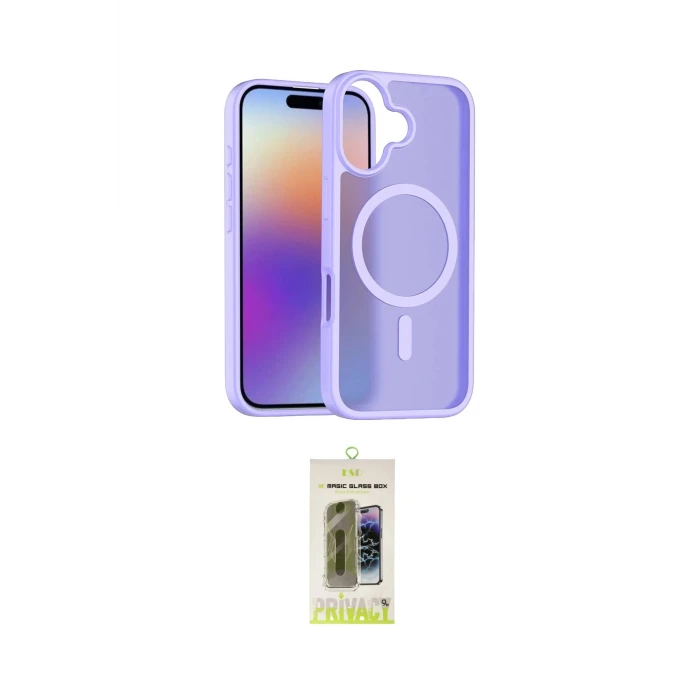 ieg™ iPhone 17 Kılıf Siluet Minimal Prime - Siyah Joko Magic 5D Hayalet Cam