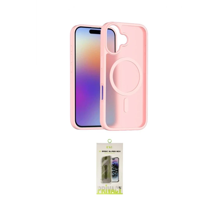 ieg™ iPhone 17 Kılıf Siluet Minimal Prime - Siyah Joko Magic 5D Hayalet Cam