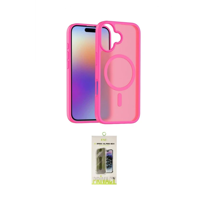 ieg™ iPhone 17 Kılıf Siluet Minimal Prime - Siyah Joko Magic 5D Hayalet Cam