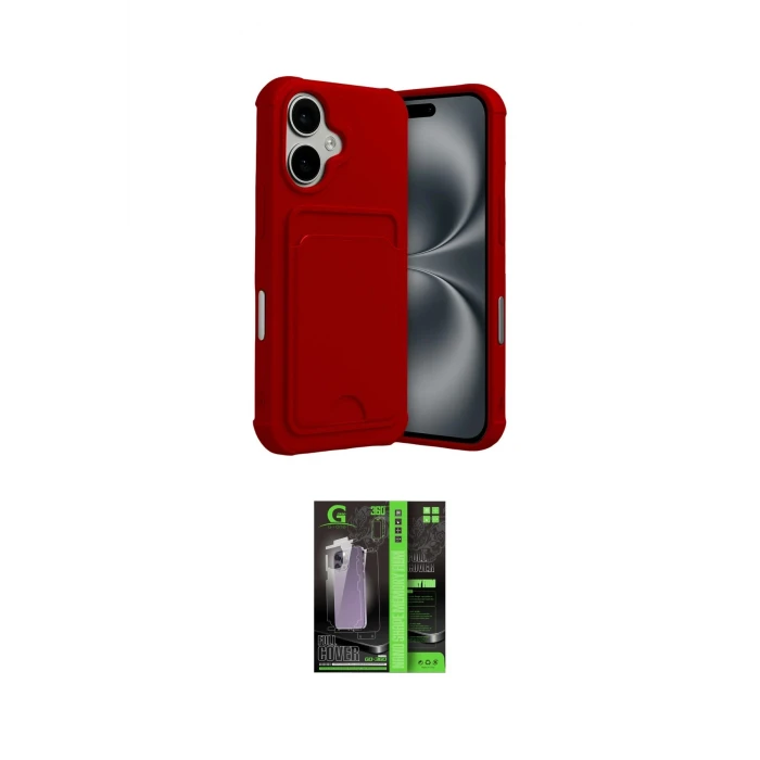 ieg™ iPhone 17 Kılıf Vadi Çizgi Prime - Şeffaf 360 Full Body Arka Koruyucu