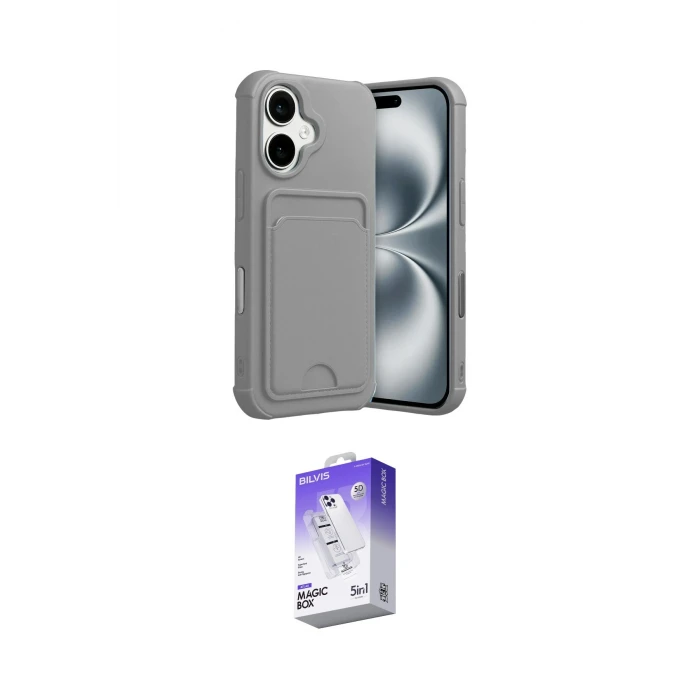 ieg™ iPhone 17 Kılıf Vadi Çizgi Prime - Siyah Bilvis 5in1 3D Magic Cam Ekran Koruyucu
