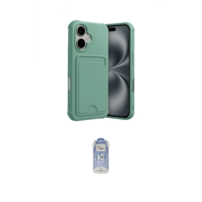 ieg™ iPhone 17 Kılıf Vadi Çizgi Prime - Siyah Joko Magic 5D Cam