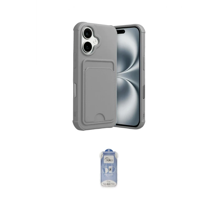 ieg™ iPhone 17 Kılıf Vadi Çizgi Prime - Siyah Joko Magic 5D Cam