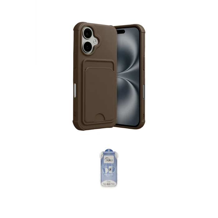 ieg™ iPhone 17 Kılıf Vadi Çizgi Prime - Siyah Joko Magic 5D Cam