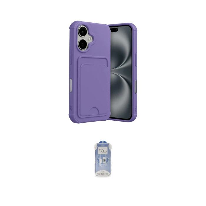 ieg™ iPhone 17 Kılıf Vadi Çizgi Prime - Siyah Joko Magic 5D Cam