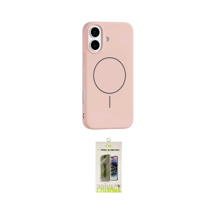 ieg™ iPhone 17 Kılıf Yankı Form Serisi - Siyah Joko Magic 5D Hayalet Cam