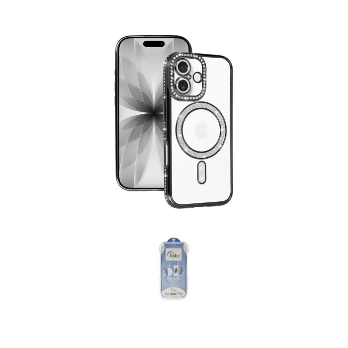 ieg™ iPhone 17 Kılıf Zirve Doku Prime - Siyah Joko Magic 5D Cam