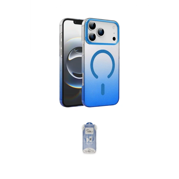 ieg™ iPhone 17 Pro Kılıf Ahenk Doku Özel Seri - Siyah Joko Magic 5D Cam