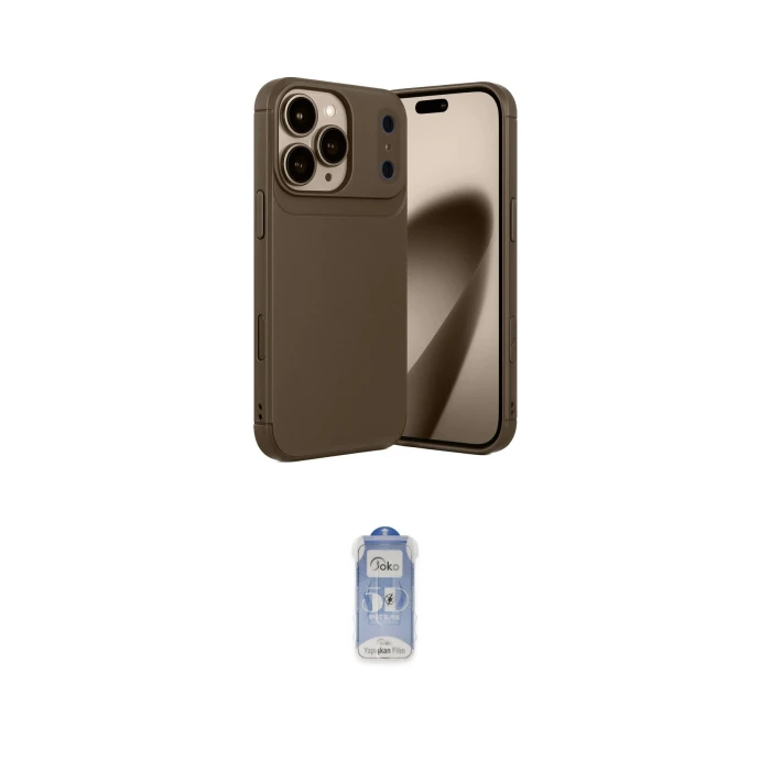 ieg™ iPhone 17 Pro Kılıf Eksen Form Prime - Siyah Joko Magic 5D Cam