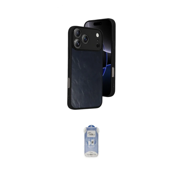ieg™ iPhone 17 Pro Kılıf Kıvılcım Işık Serisi - Siyah Joko Magic 5D Cam