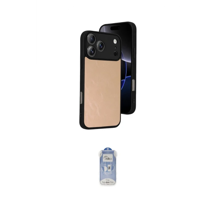 ieg™ iPhone 17 Pro Kılıf Kıvılcım Işık Serisi - Siyah Joko Magic 5D Cam