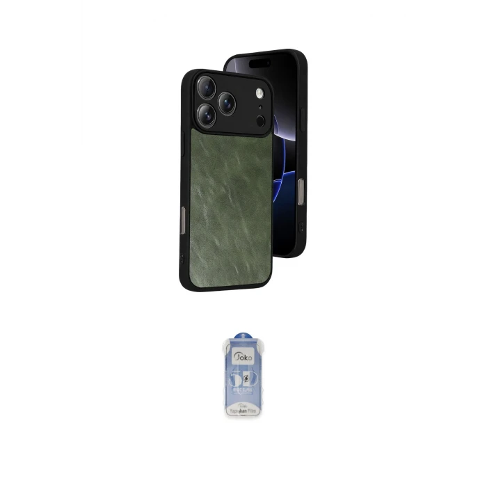 ieg™ iPhone 17 Pro Kılıf Kıvılcım Işık Serisi - Siyah Joko Magic 5D Cam