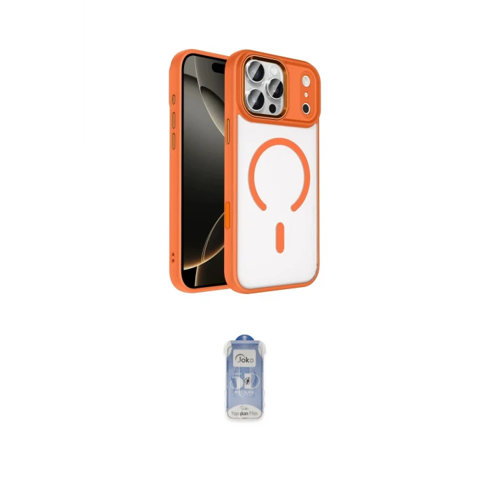 ieg™ iPhone 17 Pro Kılıf Kıvılcım Prime - Siyah Joko Magic 5D Cam