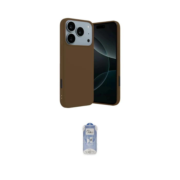 ieg™ iPhone 17 Pro Kılıf Kozmos Yansıma Özel Seri - Siyah Joko Magic 5D Cam