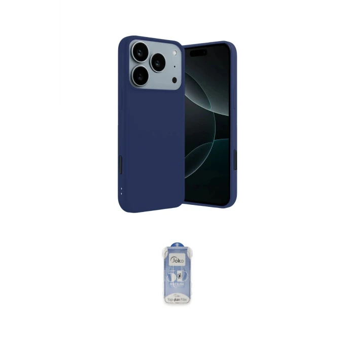 ieg™ iPhone 17 Pro Kılıf Kozmos Yansıma Özel Seri - Siyah Joko Magic 5D Cam