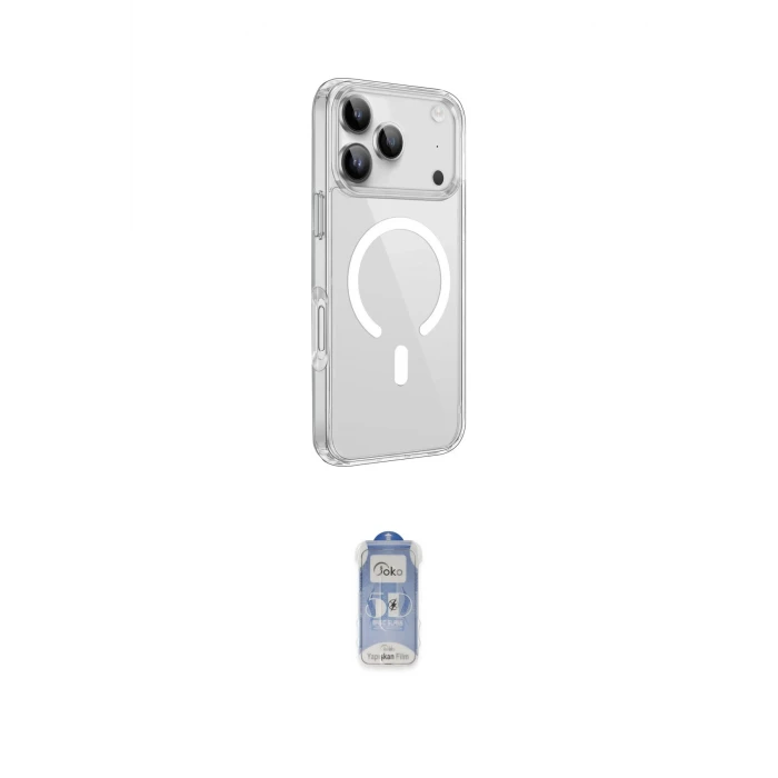 ieg™ iPhone 17 Pro Kılıf Kutup Klasik Serisi - Siyah Joko Magic 5D Cam