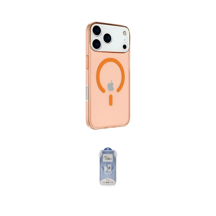ieg™ iPhone 17 Pro Kılıf Kutup Klasik Serisi - Siyah Joko Magic 5D Cam
