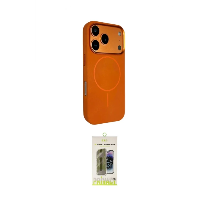 ieg™ iPhone 17 Pro Kılıf Kutup Minimal Prime - Siyah Joko Magic 5D Hayalet Cam