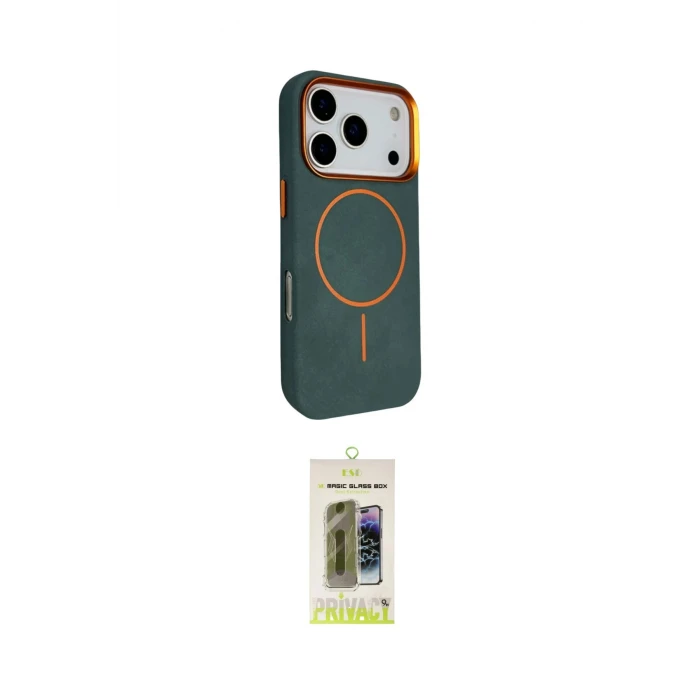 ieg™ iPhone 17 Pro Kılıf Kutup Minimal Prime - Siyah Joko Magic 5D Hayalet Cam