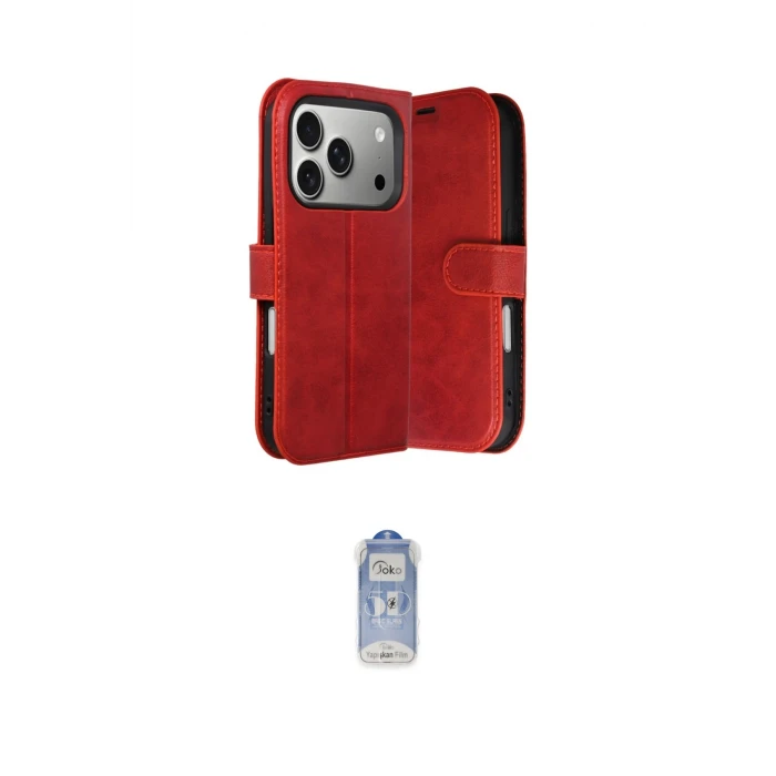 ieg™ iPhone 17 Pro Kılıf Siluet Işık Serisi - Siyah Joko Magic 5D Cam
