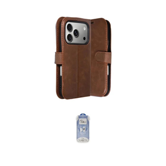 ieg™ iPhone 17 Pro Kılıf Siluet Işık Serisi - Siyah Joko Magic 5D Cam