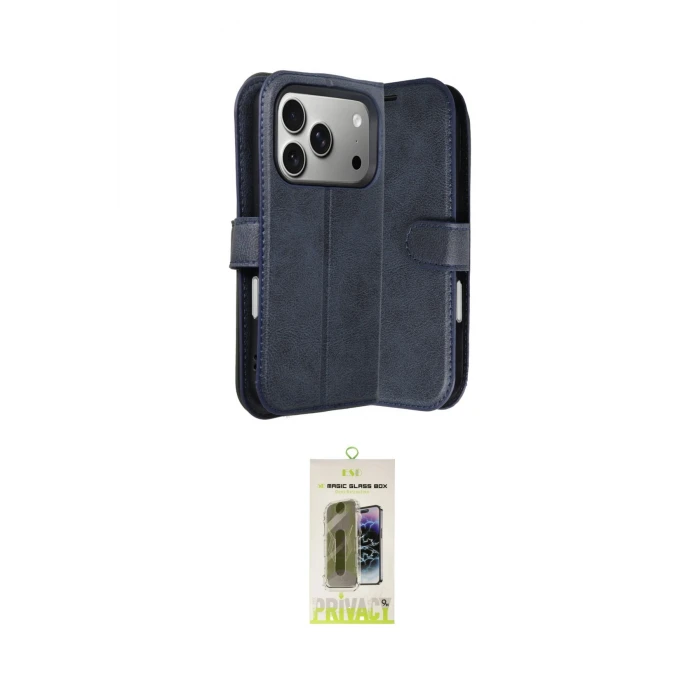 ieg™ iPhone 17 Pro Kılıf Siluet Işık Serisi - Siyah Joko Magic 5D Hayalet Cam