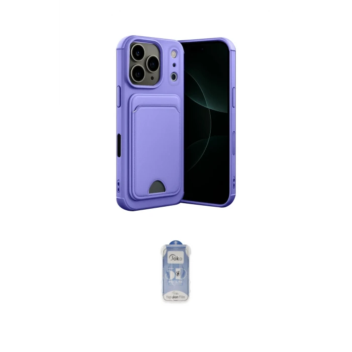 ieg™ iPhone 17 Pro Kılıf Vadi Çizgi Prime - Siyah Joko Magic 5D Cam