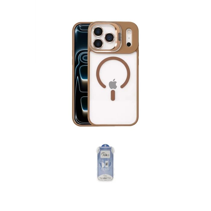 ieg™ iPhone 17 Pro Kılıf Yadigar Asil Koleksiyonu - Siyah Joko Magic 5D Cam