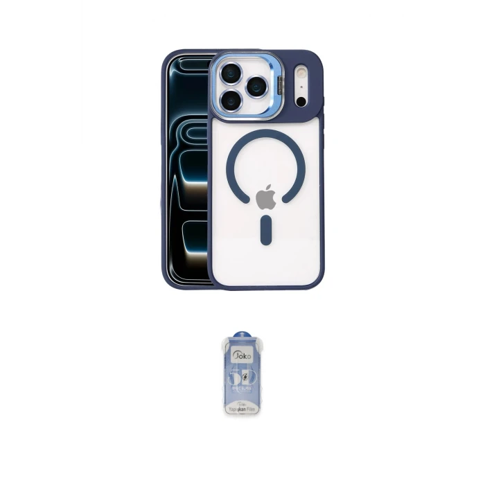 ieg™ iPhone 17 Pro Kılıf Yadigar Asil Koleksiyonu - Siyah Joko Magic 5D Cam